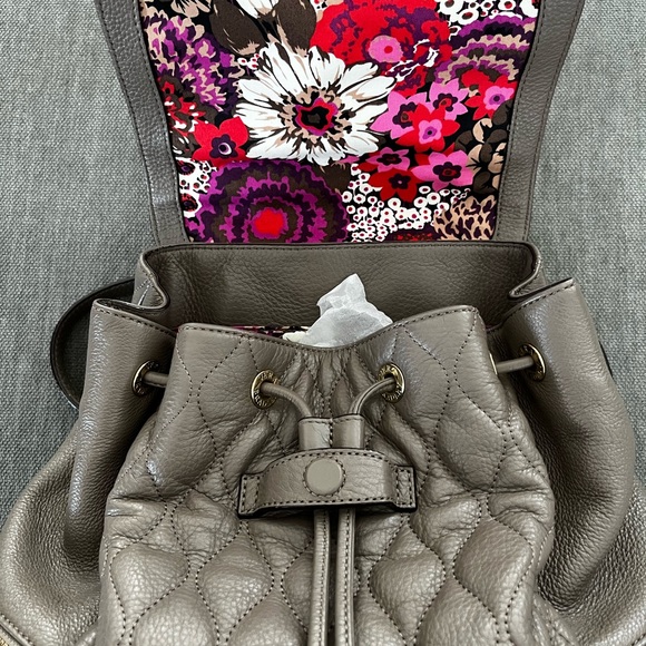VERA BRADLEY LEATHER BACKPACK - Picture 7 of 11